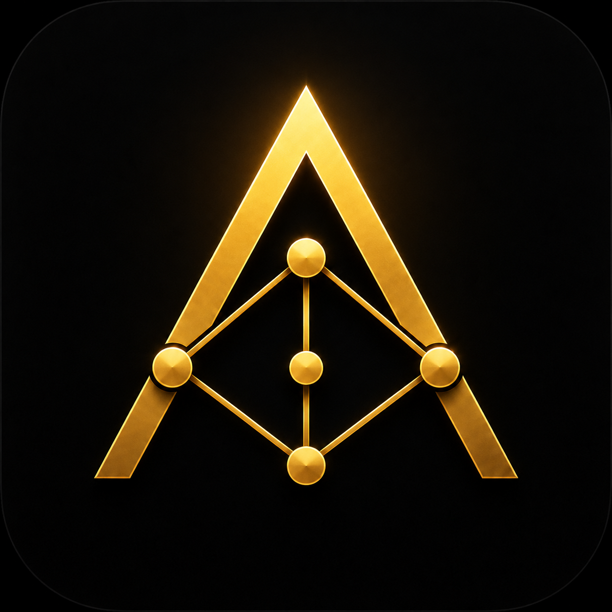 AuriaDAG golden network emblem